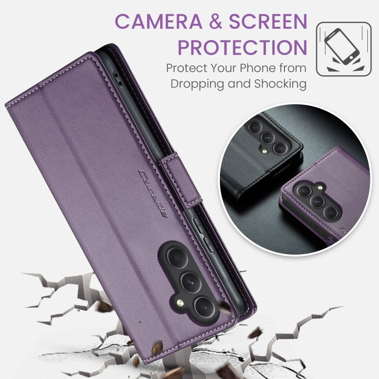 For Samsung Galaxy A54 5G CaseMe 023 Butterfly Buckle Litchi Texture RFID Anti-theft Leather Phone Case(Pearly Purple) - Galaxy Phone Cases by CaseMe | Online Shopping South Africa | PMC Jewellery | Buy Now Pay Later Mobicred