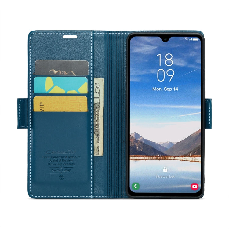 For Samsung Galaxy A05s CaseMe 023 Butterfly Buckle Litchi Texture RFID Anti-theft Leather Phone Case(Blue) - Galaxy Phone Cases by CaseMe | Online Shopping South Africa | PMC Jewellery | Buy Now Pay Later Mobicred