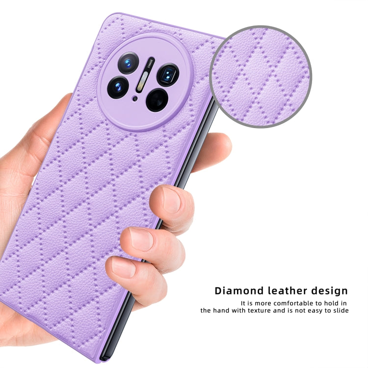 For Huawei Mate X3 Diamond Lattice Integrated Leather Phone Case(Green) - Huawei Cases by PMC TechLife | Online Shopping South Africa | PMC TechLife | Buy Now Pay Later Mobicred