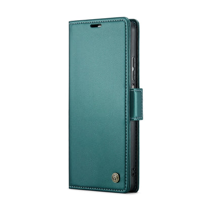 For Xiaomi Poco F5 5G/Redmi Note 12 Turbo 5G CaseMe 023 Butterfly Buckle Litchi Texture RFID Anti-theft Leather Phone Case(Pearly Blue) - Xiaomi Cases by CaseMe | Online Shopping South Africa | PMC Jewellery | Buy Now Pay Later Mobicred