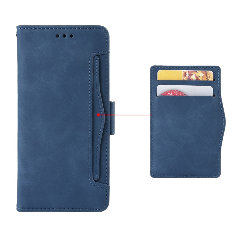 For Motorola Moto G 5G 2023 Skin Feel Calf Texture Card Slots Leather Phone Case(Blue) - Motorola Cases by PMC Jewellery | Online Shopping South Africa | PMC Jewellery | Buy Now Pay Later Mobicred