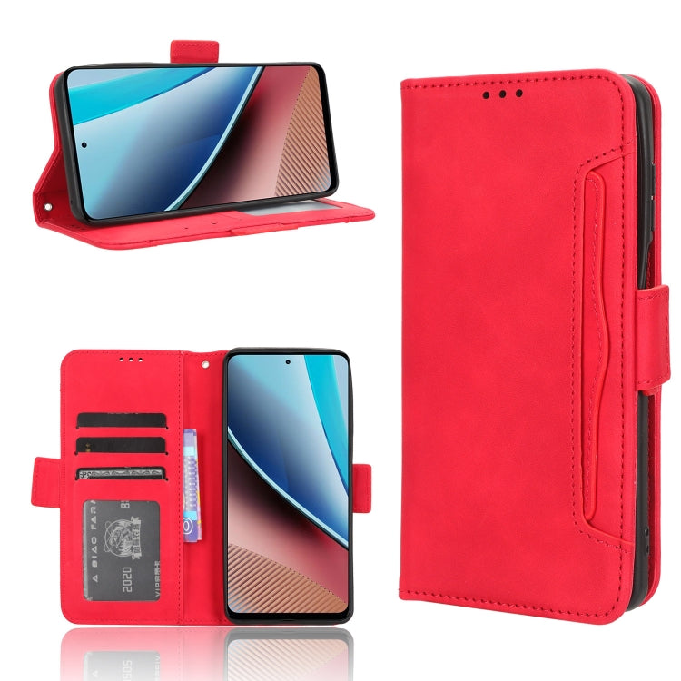 For Motorola Moto G Stylus 5G 2023 Skin Feel Calf Texture Card Slots Leather Phone Case(Red) - Motorola Cases by PMC Jewellery | Online Shopping South Africa | PMC Jewellery | Buy Now Pay Later Mobicred