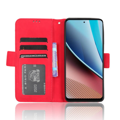 For Motorola Moto G Stylus 5G 2023 Skin Feel Calf Texture Card Slots Leather Phone Case(Red) - Motorola Cases by PMC Jewellery | Online Shopping South Africa | PMC Jewellery | Buy Now Pay Later Mobicred