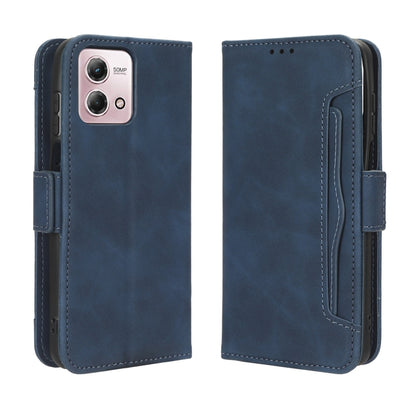 For Motorola Moto G Stylus 5G 2023 Skin Feel Calf Texture Card Slots Leather Phone Case(Blue) - Motorola Cases by PMC Jewellery | Online Shopping South Africa | PMC Jewellery | Buy Now Pay Later Mobicred