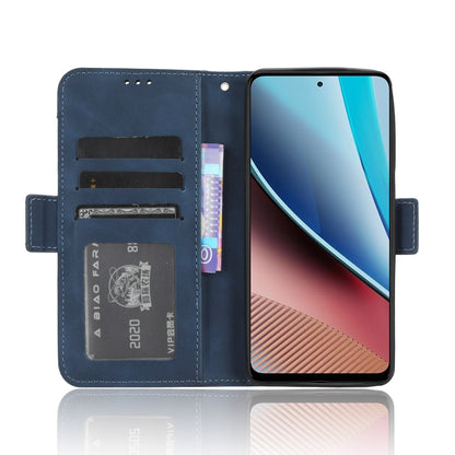 For Motorola Moto G Stylus 5G 2023 Skin Feel Calf Texture Card Slots Leather Phone Case(Blue) - Motorola Cases by PMC Jewellery | Online Shopping South Africa | PMC Jewellery | Buy Now Pay Later Mobicred