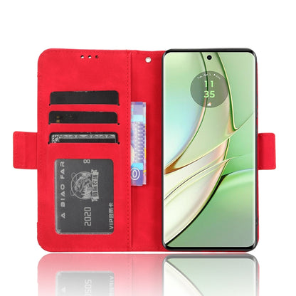 For Motorola Edge 40 Skin Feel Calf Texture Card Slots Leather Phone Case(Red) - Motorola Cases by PMC Jewellery | Online Shopping South Africa | PMC Jewellery | Buy Now Pay Later Mobicred