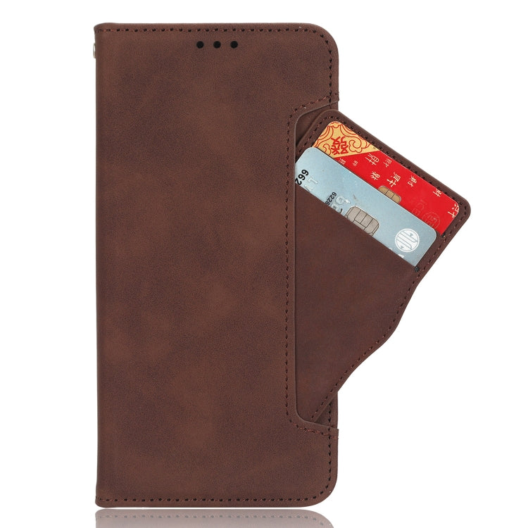 For Motorola Edge 40 Skin Feel Calf Texture Card Slots Leather Phone Case(Brown) - Motorola Cases by PMC Jewellery | Online Shopping South Africa | PMC Jewellery | Buy Now Pay Later Mobicred