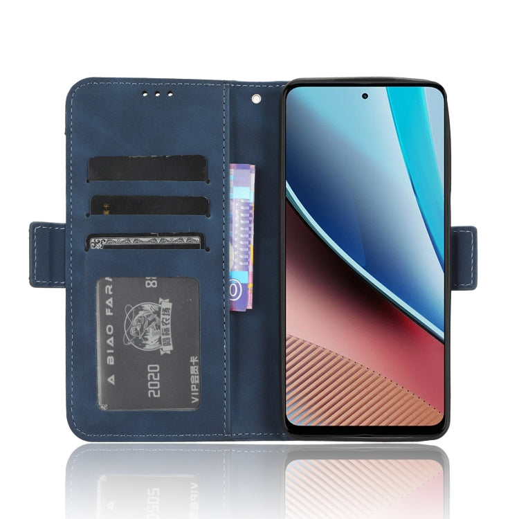 For Motorola Moto G Stylus 4G 2023 Skin Feel Calf Texture Card Slots Leather Phone Case(Blue) - Motorola Cases by PMC Jewellery | Online Shopping South Africa | PMC Jewellery | Buy Now Pay Later Mobicred