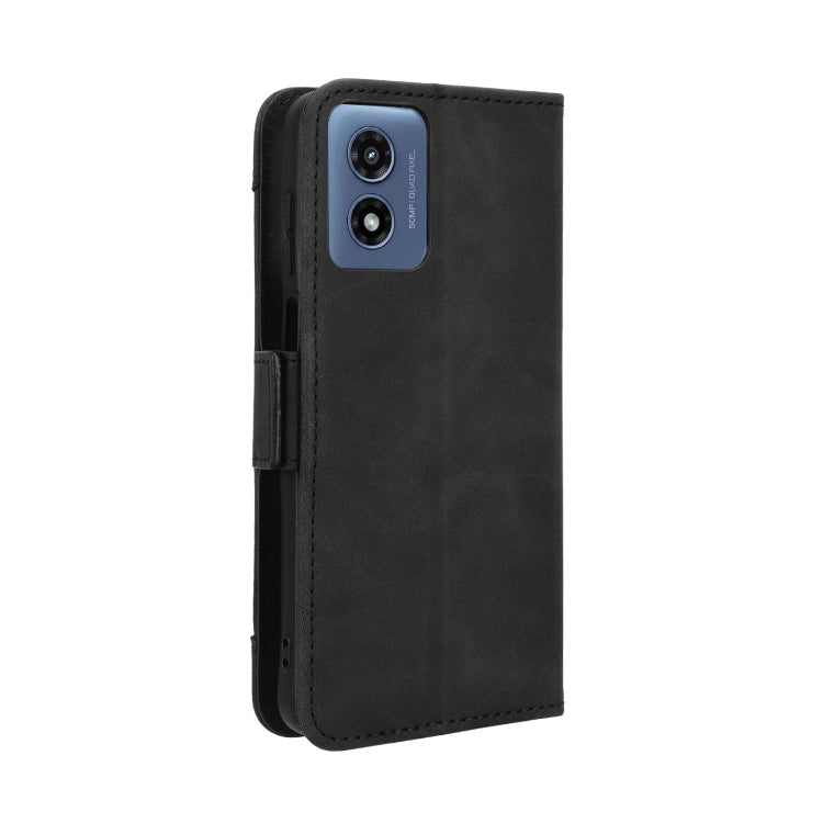 For Motorola Moto G Play 4G 2024 Skin Feel Calf Texture Card Slots Leather Phone Case(Black) - Motorola Cases by PMC Jewellery | Online Shopping South Africa | PMC Jewellery | Buy Now Pay Later Mobicred