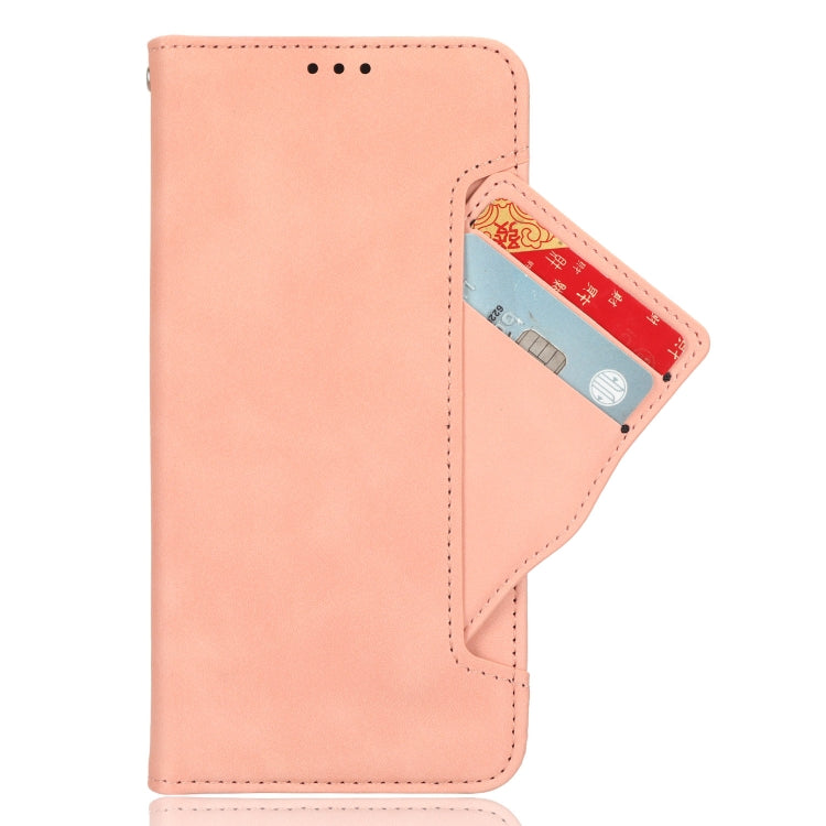 For Google Pixel 9 Skin Feel Calf Texture Card Slots Leather Phone Case(Pink) - Google Cases by PMC TechLife | Online Shopping South Africa | PMC TechLife | Buy Now Pay Later Mobicred