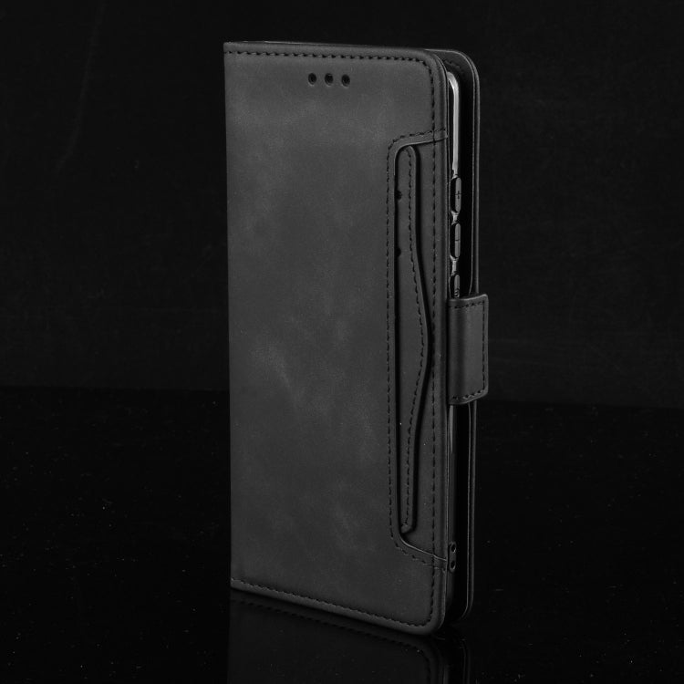 For Google Pixel 9 Skin Feel Calf Texture Card Slots Leather Phone Case(Black) - Google Cases by PMC TechLife | Online Shopping South Africa | PMC TechLife | Buy Now Pay Later Mobicred