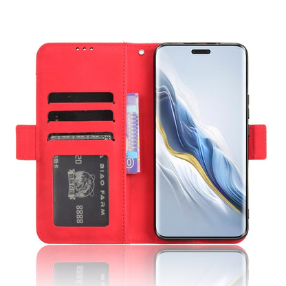 For Honor Magic6 Pro Skin Feel Calf Texture Card Slots Leather Phone Case(Red) - Honor Cases by PMC Jewellery | Online Shopping South Africa | PMC Jewellery | Buy Now Pay Later Mobicred