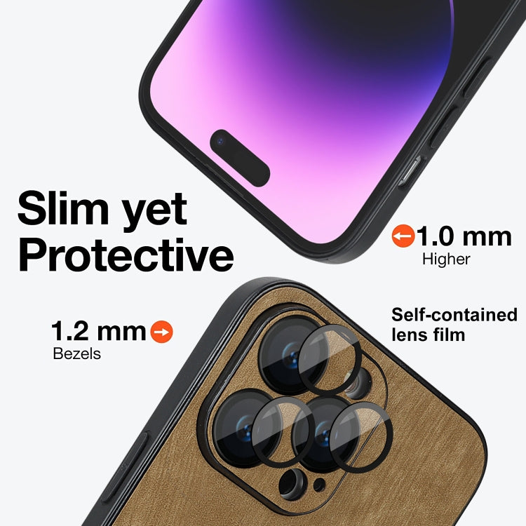 For iPhone 13 Pro Skin Feel Leather MagSafe Magnetic Phone Case(Brown) - free shipping - PMC TechLife - Order now!