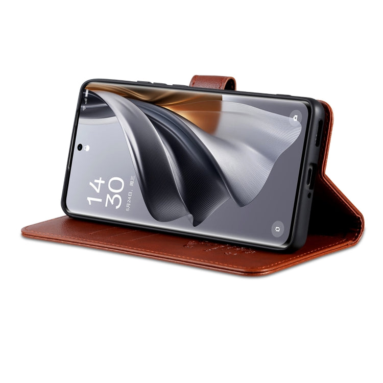 For vivo S18 AZNS Sheepskin Texture Flip Leather Phone Case(Brown) - vivo Cases by AZNS | Online Shopping South Africa | PMC TechLife | Buy Now Pay Later Mobicred