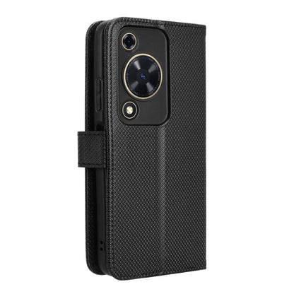 For Huawei nova Y72 4G Diamond Texture Leather Phone Case(Black) - Huawei Cases by PMC Jewellery | Online Shopping South Africa | PMC Jewellery | Buy Now Pay Later Mobicred