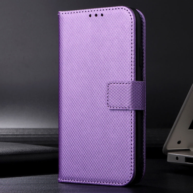 For Huawei nova Y72 4G Diamond Texture Leather Phone Case(Purple) - Huawei Cases by PMC Jewellery | Online Shopping South Africa | PMC Jewellery