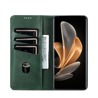 For Huawei Pura 70 Ultra AZNS Magnetic Calf Texture Flip Leather Phone Case(Dark Green) - Huawei Cases by AZNS | Online Shopping South Africa | PMC Jewellery | Buy Now Pay Later Mobicred