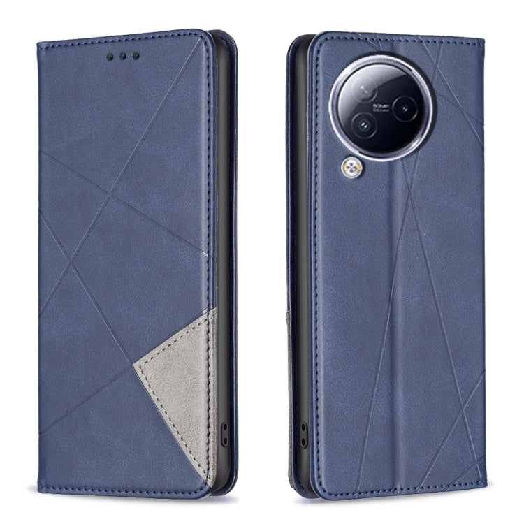 For Xiaomi Civi 3 5G Rhombus Texture Magnetic Leather Phone Case(Blue) - Xiaomi Cases by PMC Jewellery | Online Shopping South Africa | PMC Jewellery | Buy Now Pay Later Mobicred