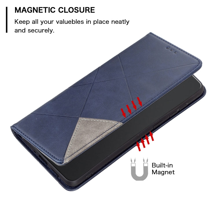 For Xiaomi Civi 3 5G Rhombus Texture Magnetic Leather Phone Case(Blue) - Xiaomi Cases by PMC Jewellery | Online Shopping South Africa | PMC Jewellery | Buy Now Pay Later Mobicred