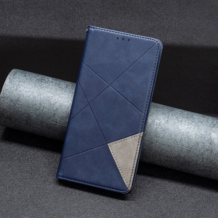 For Xiaomi Redmi Note 13 Pro 4G Global Rhombus Texture Magnetic Leather Phone Case(Blue) - Note 13 Pro Cases by PMC TechLife | Online Shopping South Africa | PMC TechLife | Buy Now Pay Later Mobicred