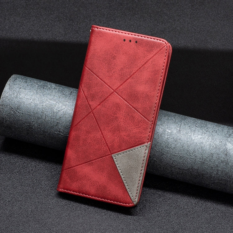 For Xiaomi Redmi A3 Rhombus Texture Magnetic Leather Phone Case(Red) - Xiaomi Cases by PMC Jewellery | Online Shopping South Africa | PMC Jewellery | Buy Now Pay Later Mobicred