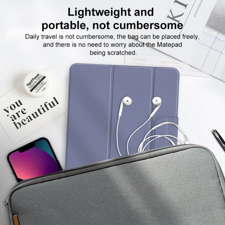 For Huawei Matepad Pro 11 3-fold Double-sided Clip Buckle Magnetic Smart Tablet Case(Lavender) - Huawei by PMC TechLife | Online Shopping South Africa | PMC TechLife | Buy Now Pay Later Mobicred