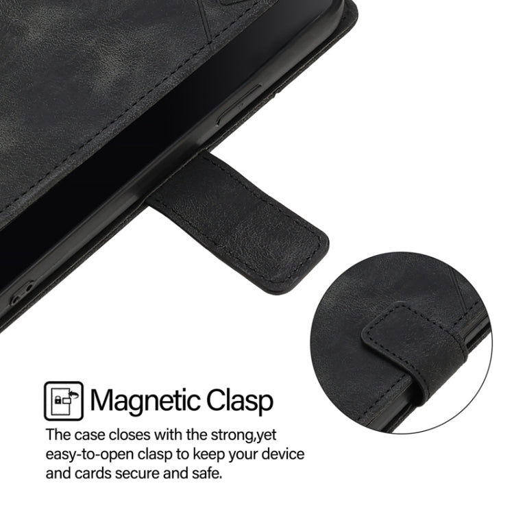 For Xiaomi Redmi K70 / K70 Pro Skin Feel Embossed Leather Phone Case(Black) - Xiaomi Cases by PMC Jewellery | Online Shopping South Africa | PMC Jewellery | Buy Now Pay Later Mobicred