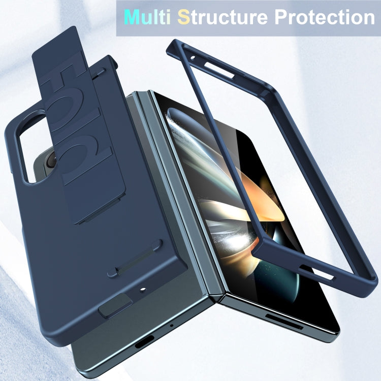 For Samsung Galaxy Z Fold4 Silicone Wristband Holder Foldable Phone Case(White) - Galaxy Z Fold4 5G Cases by PMC TechLife | Online Shopping South Africa | PMC TechLife