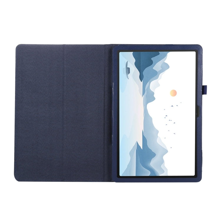 For Lenovo Xiaoxin Pad 11 2024 / M11 Litchi Texture Leather Tablet Case(Dark Blue) - Lenovo by PMC TechLife | Online Shopping South Africa | PMC TechLife | Buy Now Pay Later Mobicred
