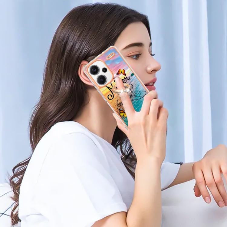 For Xiaomi Redmi Note 13 Pro+ 5G Electroplating IMD TPU Phone Case with Ring(Dream Butterfly) - Note 13 Pro+ Cases by PMC TechLife | Online Shopping South Africa | PMC TechLife | Buy Now Pay Later Mobicred
