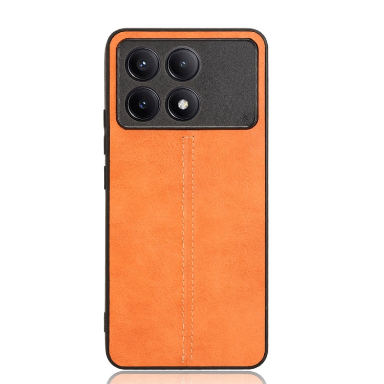 For Xiaomi Redmi K70 / K70 Pro Sewing Cow Pattern Skin PC + PU + TPU Phone Case(Orange) - free shipping - PMC TechLife - Order now!