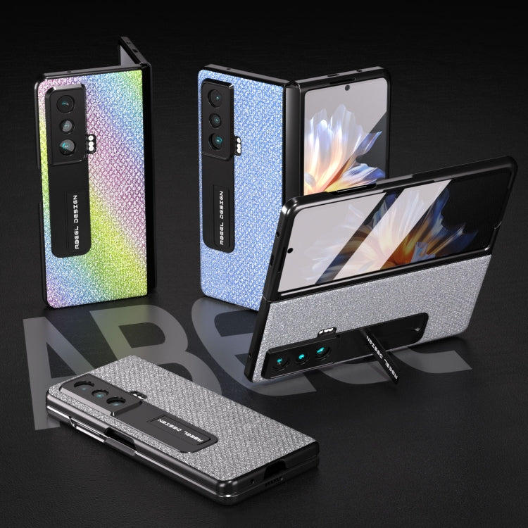 For Honor Magic Vs ABEEL Integrated Diamond Series Phone Case with Holder(Silver) - Honor Cases by PMC TechLife | Online Shopping South Africa | PMC TechLife | Buy Now Pay Later Mobicred