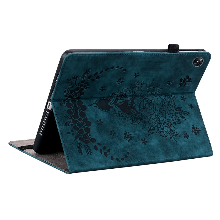 For OPPO Pad Air Butterfly Rose Embossed Leather Tablet Case(Dark Blue) - free shipping - PMC TechLife - Order now!