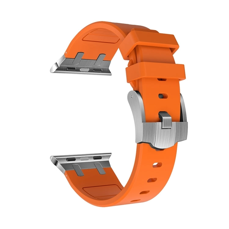 AP Silicone Watch Band For Apple Watch Series 10 46mm(Silver Orange) - free shipping - PMC TechLife - Order now!