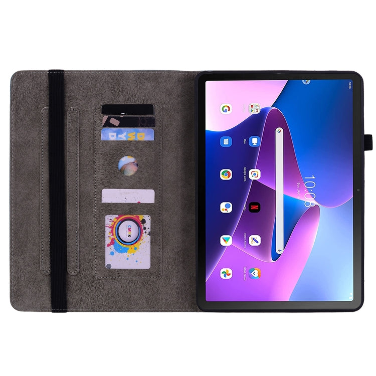 For Lenovo Tab M10 10.1 3rd Gen Butterfly Rose Embossed Leather Tablet Case(Pink) - Lenovo by PMC TechLife | Online Shopping South Africa | PMC TechLife | Buy Now Pay Later Mobicred