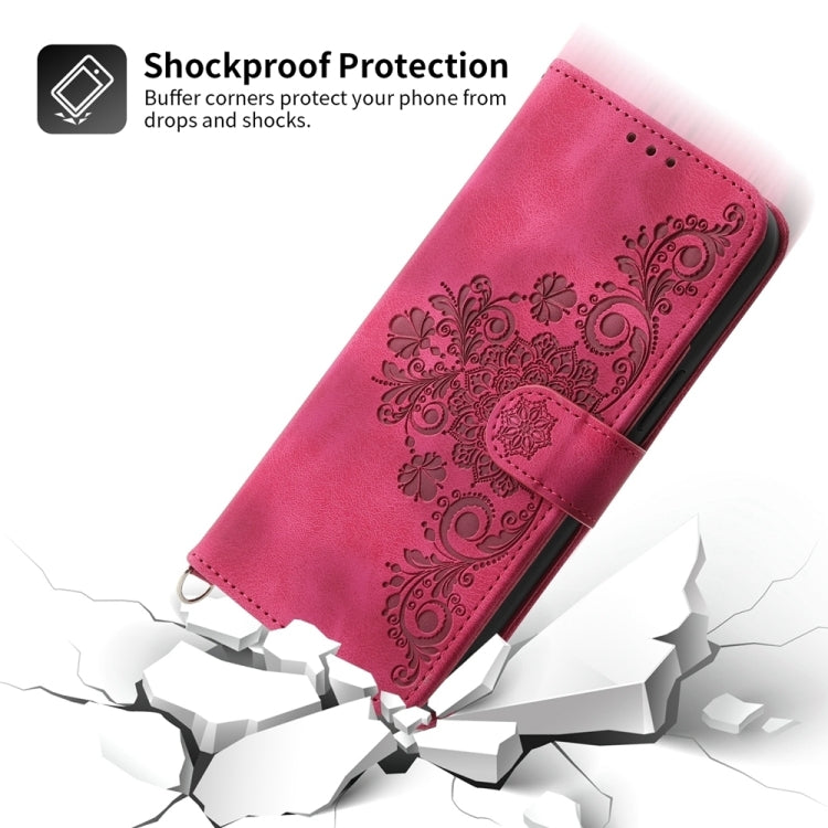 For Huawei Pura 70 Pro / Pura 70 Pro+ Skin-feel Flowers Embossed Wallet Leather Phone Case(Wine Red) - Huawei Cases by PMC Jewellery | Online Shopping South Africa | PMC Jewellery | Buy Now Pay Later Mobicred