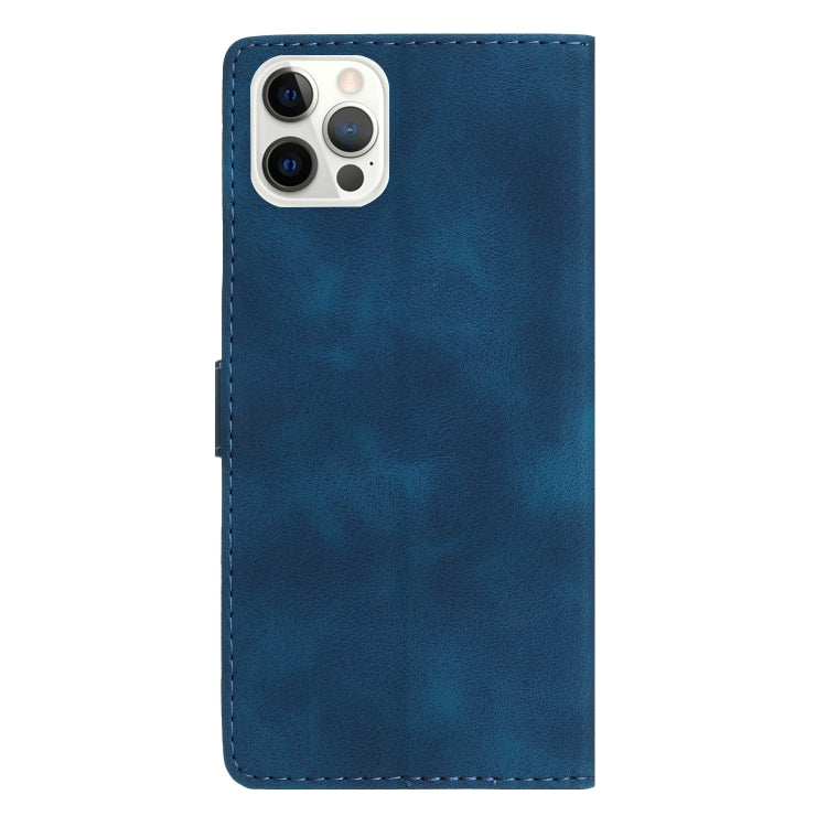 For iPhone 16 Pro Max Flower Butterfly Embossing Pattern Leather Phone Case(Blue) - iPhone 16 Pro Max Cases by PMC TechLife | Online Shopping South Africa | PMC TechLife | Buy Now Pay Later Mobicred