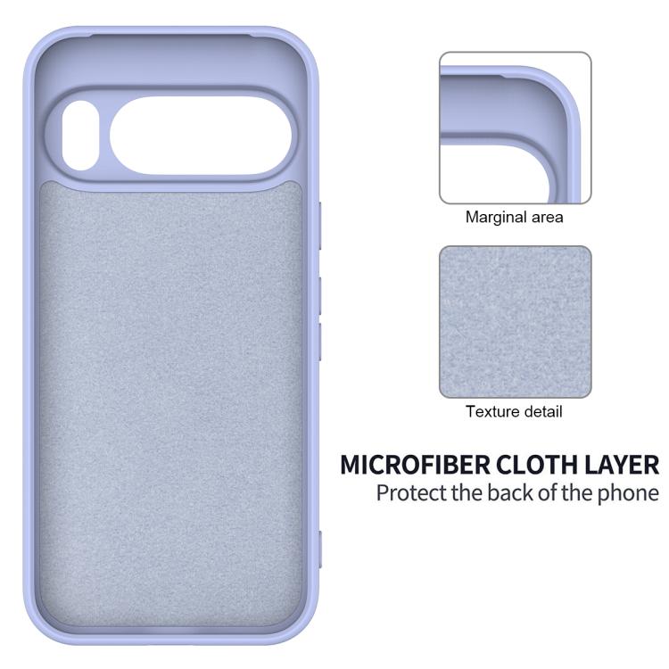 For Google Pixel 10 Pro XL Pure Color Liquid Silicone Shockproof Phone Case(Purple) - free shipping - PMC TechLife - Order now!