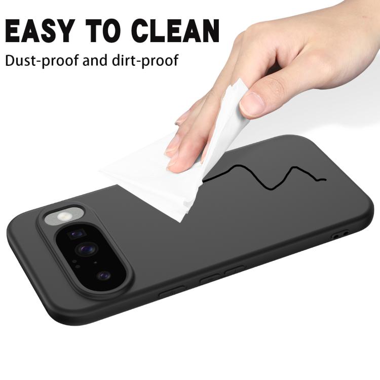 For Google Pixel 10 Pure Color Liquid Silicone Shockproof Phone Case(Black) - free shipping - PMC TechLife - Order now!