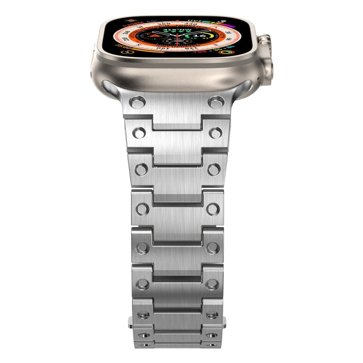Double Rows Metal Watch Band For Apple Watch Series 10 46mm(Silver) - free shipping - PMC TechLife - Order now!
