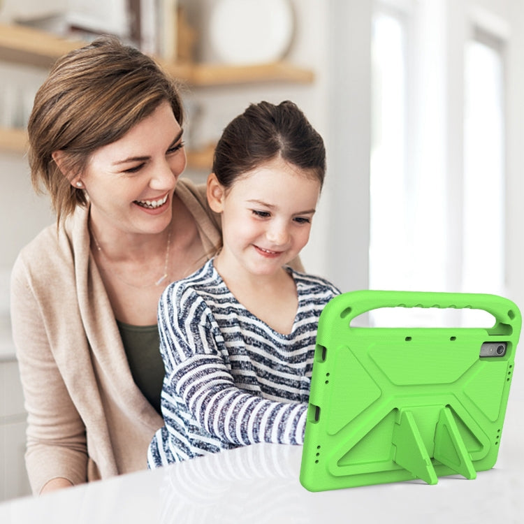 For Lenovo Tab P11 Gen 2 11.5 Handle EVA Shockproof Tablet Case with Holder(Green) - Lenovo by PMC TechLife | Online Shopping South Africa | PMC TechLife | Buy Now Pay Later Mobicred