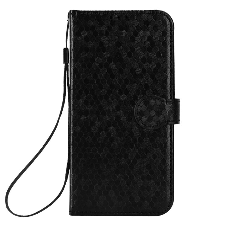For Google Pixel 9 Pro Honeycomb Dot Texture Leather Phone Case(Black) - Google Cases by PMC TechLife | Online Shopping South Africa | PMC TechLife | Buy Now Pay Later Mobicred