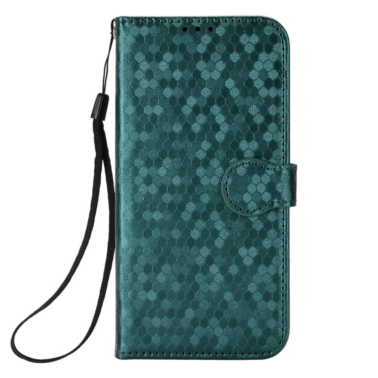 For Google Pixel 9 Pro Honeycomb Dot Texture Leather Phone Case(Green) - Google Cases by PMC TechLife | Online Shopping South Africa | PMC TechLife | Buy Now Pay Later Mobicred