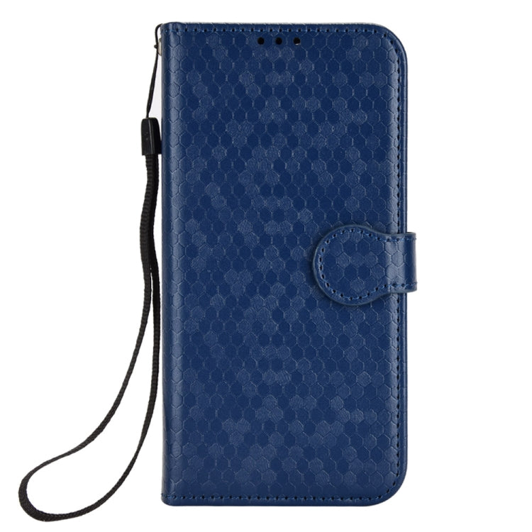 For Google Pixel 9 Pro XL Honeycomb Dot Texture Leather Phone Case(Blue) - Google Cases by PMC TechLife | Online Shopping South Africa | PMC TechLife | Buy Now Pay Later Mobicred