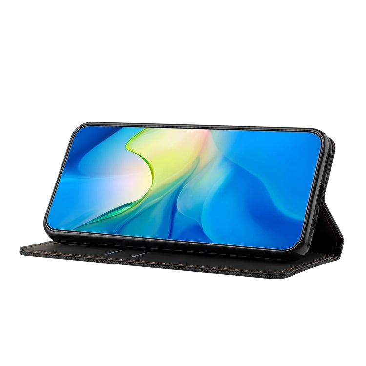 For Xiaomi 12 Lite Ethnic Embossed Adsorption Leather Phone Case(Black) - Xiaomi Cases by PMC TechLife | Online Shopping South Africa | PMC TechLife | Buy Now Pay Later Mobicred
