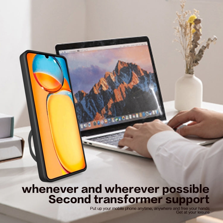 For Xiaomi Redmi 13C 4G CD Texture Sliding Camshield Magnetic Holder Phone Case(Purple) - free shipping - PMC TechLife - Order now!