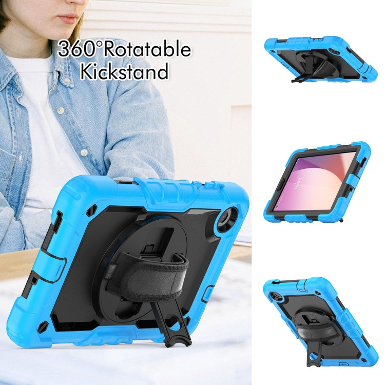 For Lenovo Tab M8 4th Gen Silicone Hybrid PC Tablet Case with Shoulder Strap(Light Blue) - Lenovo by PMC TechLife | Online Shopping South Africa | PMC TechLife | Buy Now Pay Later Mobicred
