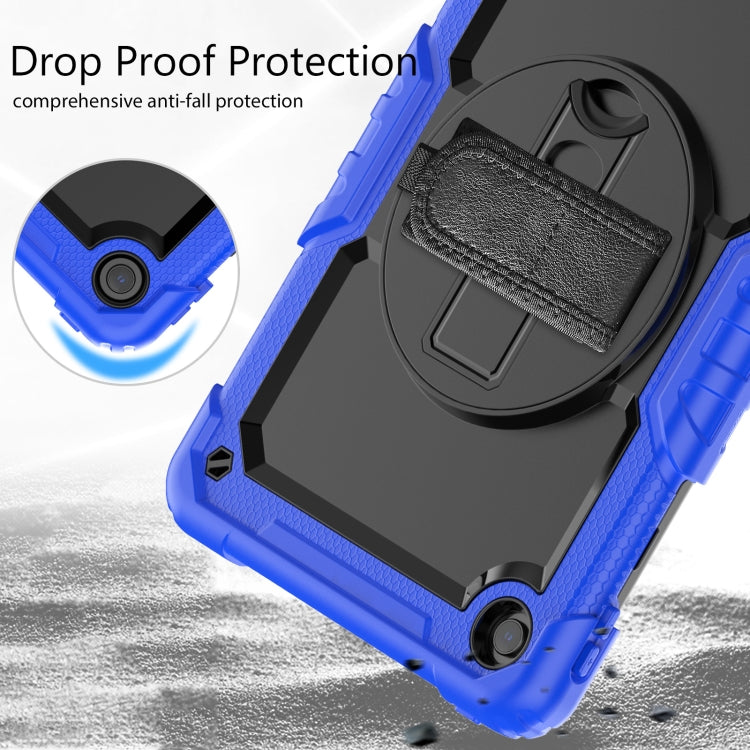 For Lenovo Tab M10 Plus 10.6 Gen 3rd Silicone Hybrid PC Tablet Case with Shoulder Strap(Blue) - Lenovo by PMC TechLife | Online Shopping South Africa | PMC TechLife | Buy Now Pay Later Mobicred