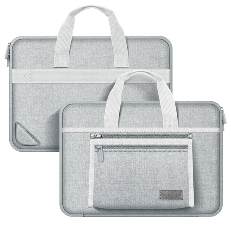 13/13.3 inch Oxford Fabric Portable Laptop Handbag(Grey) - 13.3 inch by PMC Jewellery | Online Shopping South Africa | PMC Jewellery | Buy Now Pay Later Mobicred