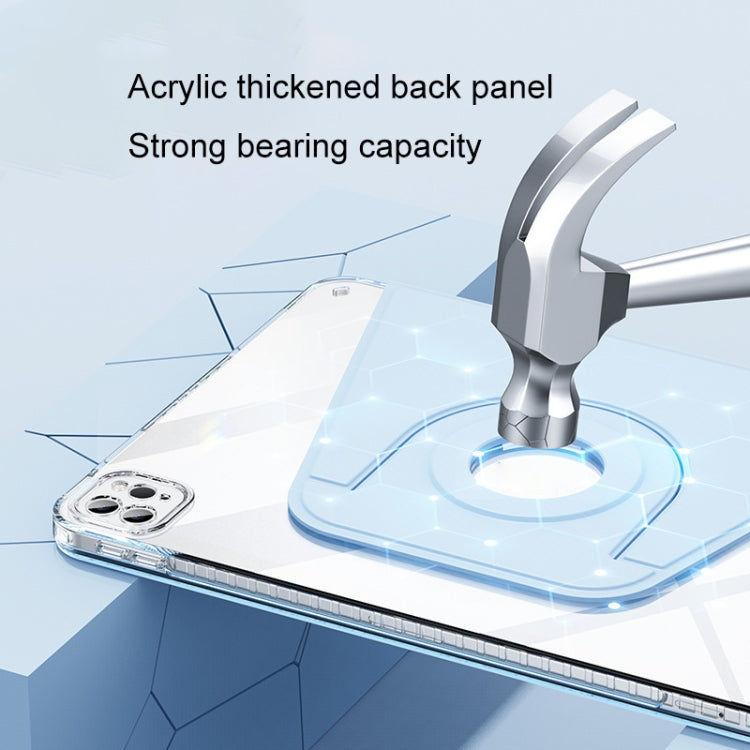 For iPad Pro 13 2024 Magnetic Split Leather Smart Tablet Case(White) - iPad Pro 13 2024 Cases by PMC TechLife | Online Shopping South Africa | PMC TechLife | Buy Now Pay Later Mobicred